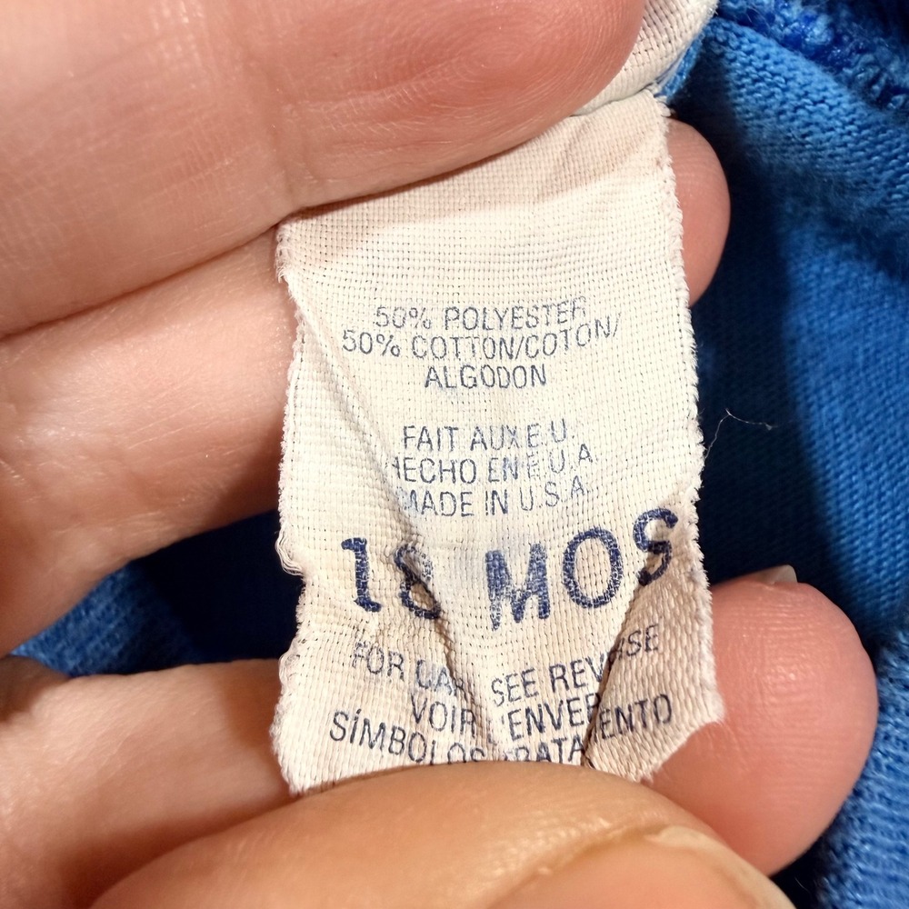 Vintage Peanuts Charlie Brown Snoopy Bicycle Romper 18 M Made in USA 90s Rare - Picture 5 of 13
